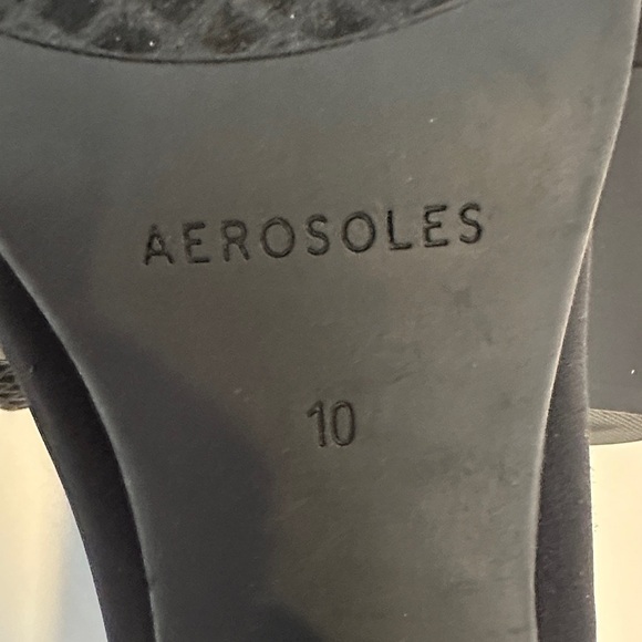AEROSOLES Women's Midnight Tailored High Heel Pump Black Stretch 10 - Picture 5 of 7